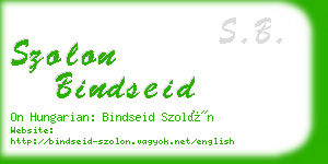 szolon bindseid business card